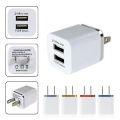 Universal US/EU Plug 2 /4 Ports USB Wall Charger Portable Travel Adapter for iPhone Samsung iPad Smart Phone. 