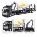 【Funny Bunny Toy Store】Pull-back Design Construction Trailer Moving Joints Head Construction Trailer Model for Kids.