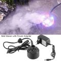 Ultrasonic Mist Maker Atomizer Air Humidifier Water Fountain Pond 12 LED Plastic Body 24V. 