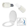 1 Pair Toilet Seats Top Fix Hinge Toilet Soft Close Hinges Damper Universal Bathroom Toilet Cover Replacement Fittings.