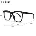 OQ BOGA 4 Colors Unisex Anti Blue Light Radiation Computer Glasses Women Men Eye Protection Fashion Plastic Letter D Frame Eyewear. 
