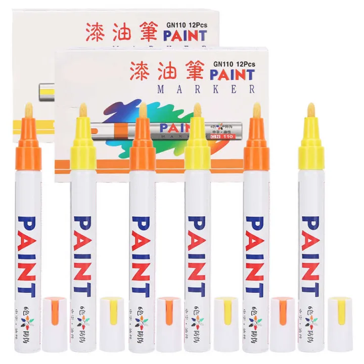 Marker%20Pen%2024Pcs%20Paint%20Markers%20Set%20Oil%E2%80%91Based%20Waterproof%20Marking%20Tire%20Check%E2%80%91In%20Repair%20Painting%20Tools%20-%20Image%203