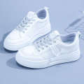 Little White 2024 Summer New Breathable Thin Women's Versatile Student Flat Bottom Sports and Casual Mesh Shoes. 