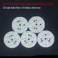 4V 5 Watt Round SMD led Light Bulbs Plate 3ps. 