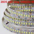 1/2/3/4/5m/lot 10mm 2835 SMD 1200 LED Strip tape DC12V 24V ip20 Non waterproof Flexible Light 240 leds/m, White Warm White.