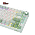 RK Royal Kludge R75 Gasket Wired Mechanical Keyboard 81 Key 80% RGB Backlit Hot-swappable Gaming Keyboard with MDA PBT Keycaps.