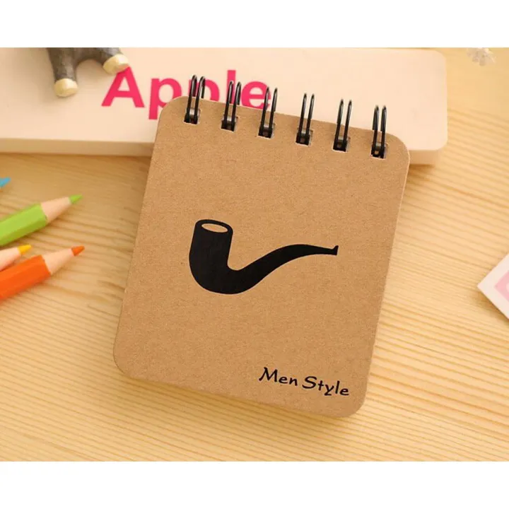 【happy one】10x8.5cm 1 PC Fashion Men Style Notebook Creative Notepad ...