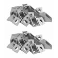 JDXHLAU 40Pcs 2020 Corner Fitting Angle Aluminum 20 X 20 L Connector Bracket Fastener Match Use 2020 Industrial Aluminum Profile.