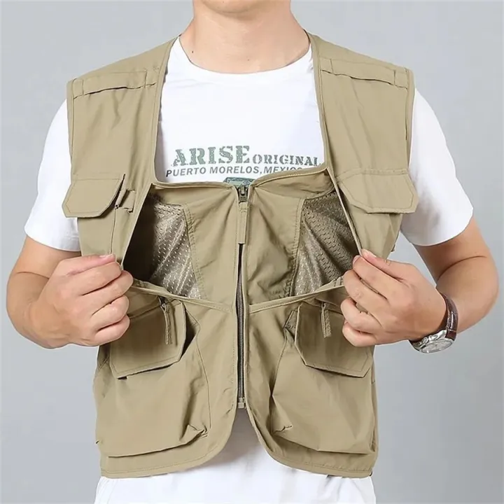 Outdoor%20Vest%20Men's%20Multi-Pocket%20Loose%20Workwear%20Sleeveless%20Jacket%20Men%20Climbing%20Hiking%20Fishing%20Cargo%20Tool%20Waistcoat%20Oversize%206XL%20-%20Image%204