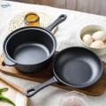 Cast Iron Skillet Pan Set with Skillet Lid BBQ Cooking Pot for Kitchen. 