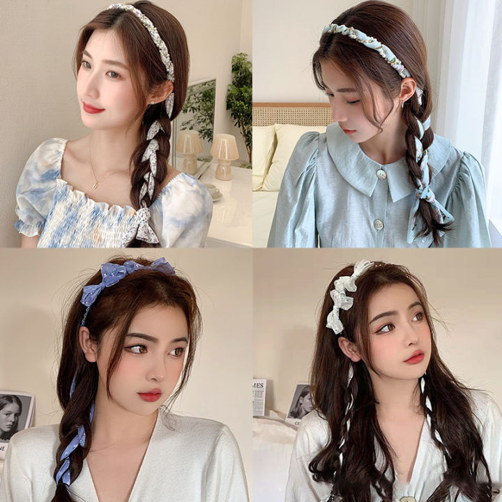 Fashion Headband With Bow Ribbon Cute Hairband For Girls Hair Accessories Bow Headband ANLAN