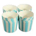 50 X Cupcake Paper Cake Case Baking Cups Liner Muffin Dessert Baking Cup,Blue Striped.