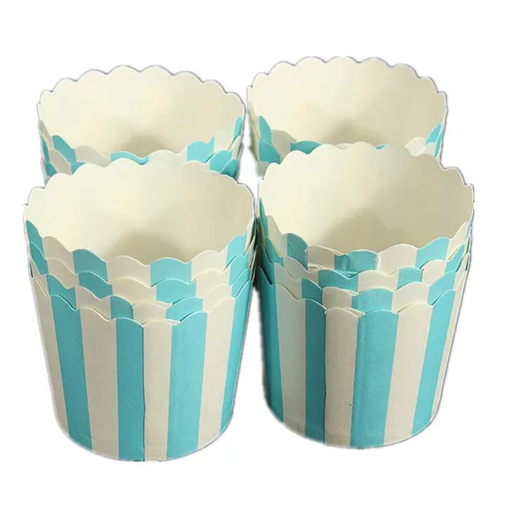 50%20X%20Cupcake%20Paper%20Cake%20Case%20Baking%20Cups%20Liner%20Muffin%20Dessert%20Baking%20Cup,Blue%20Striped%20-%20Image%202