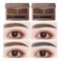2 Color Eyeshadow Powder Women Beauty Makeup Brown Brow Palette Eyebrow Brush Cream With Waterproof Eye Coffee P9T9. 