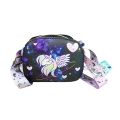 Girls Shoulder Bag Cartoon Rainbow Unicorn PU Phone Bag Baby Children's Single Shoulder Messenger Parent-child Accessories Bag. 
