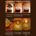 Volcanic Aroma Diffuser Essential Oil Lamp 160ml USB Portable Air Humidifier with Color Flame Night Light.