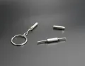 Mini Screwdriver Combination Tool Portable Metal Keychain Men Sliver Utility Pocket Multifunction Key Ring Fashion Key Chain. 