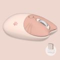 FANTASY T MALL Mofii M3AG Cat Shape Wireless Mute Mouse Super Cute Cartoon Design Gaming Mouse Office Mouse Girls Fashionable Personality Meow Mouse Portable Ergonomic Mouse with 3 Adjustable DPI For PC Laptop Computer Office Gift. 