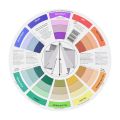 12 Color Wheel Paper Color Mixing Wheel Ink Chart Guide Around Central 14cm Circle Tattoo Nail Pigment Accessories. 