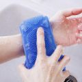 Silicone Bath Body Brush Exfoliating Long Silicone Back Scrubber Easy to Clean Lathers Well Eco Friendly. 