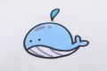 New Fashion Cute Little Shark Print Ladies Short Sleeve T-Shirt High Quality- Drop Shoulder.