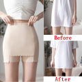 Seamless Safety Shorts Panty For Women High Waist Summer Breathable Ice Silk Underwear Anti Rubbing Under Skirt Boxers Female. 