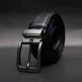 Zays Full-Grain Leather Belt For Men – Anti-Crack, Hand-Stitched, Cut-to-Fit with Luxury Box. 