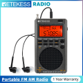 Retekess TR110 Portable SSB Shortwave Radio Full Band Radio MW FM Shortwave Airband CB NOAA Weather Alert FM Stereo Clock Sleep Timer 1000 Preset Stations.