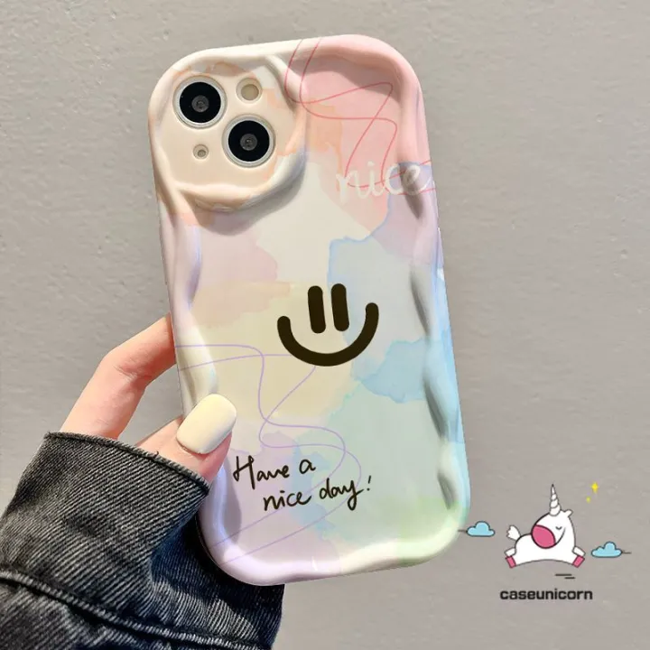 Gradient%20Dreamy%20Watercolor%20Wavy%20Curved%20Edge%20Case%20For%20Realme%209i%2011%20C35%20C53%20C12%20C25%20C15%20C17%205i%208i%205s%206i%205%207%20C11%20C51%20C17%20C55%20C25s%20C30%20C25Y%20C31%20C20%20C21%20C33%20C21Y%20C3%20Smile%20Face%20Cover%20-%20Image%202