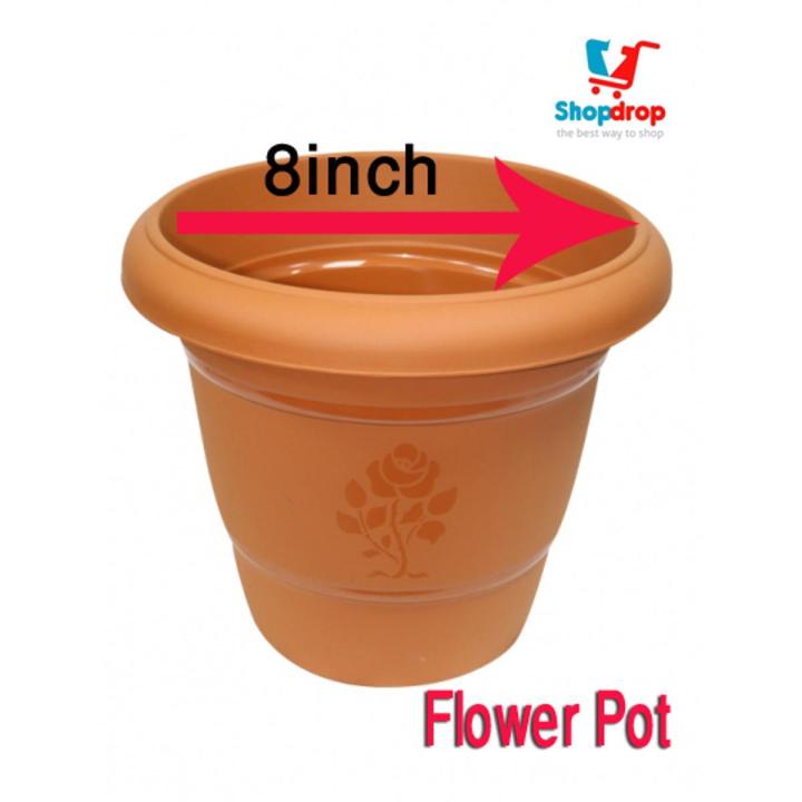 Plastic Flower Tob 01 Pcs Bundle Plastic Flower Tub Gardening Tob planter/ Gardenware tools 8" inch