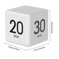 Vividaea Rotating Countdown Timer with Sensor Portable Rotating Pomodoro Timer with Led Display Adjustable Volume Cube Timer for Work Study Kitchen 1-60 Minutes Preset Sensor-controlled Favorite Adjustable. 