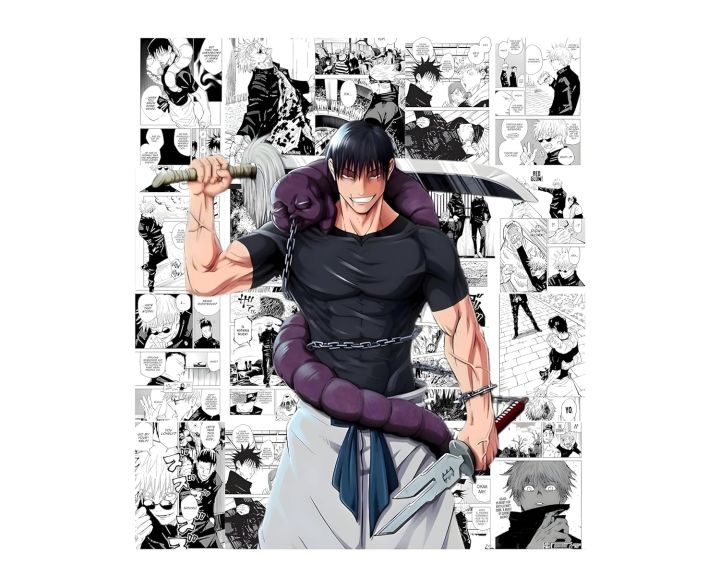 12x8 Inch Posters Inc Jujutsu Kaisen Manga Panel Collage Art Kit, Anime ...