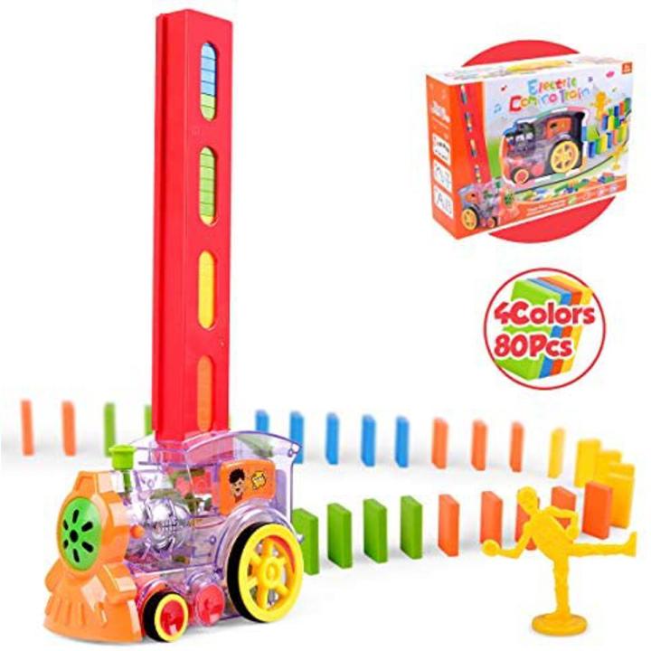 Yardwe Domino Train – Boîte De Rangement Et Accessoires Pour Construire Des Véhicules Domino – Clip Et Support Pour Voyage