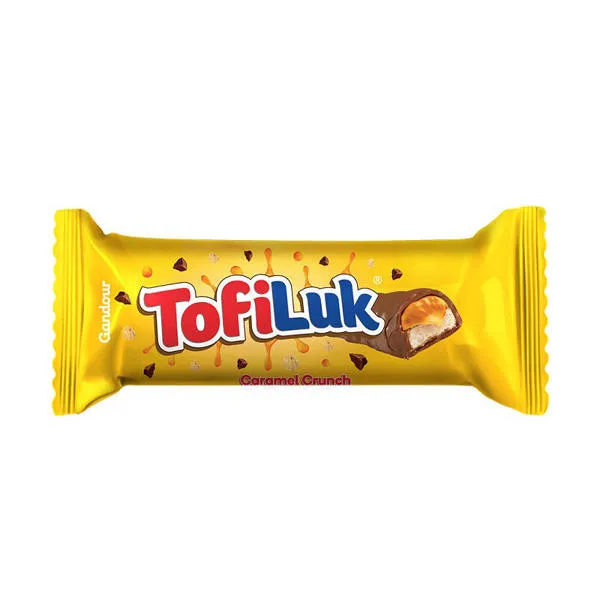 Tofiluk Wafer Caramel Crunch Chocolate Bar 10gm  (48 pcs x 1)