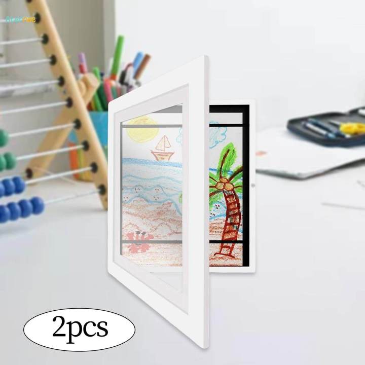 2x%20Wooden%20Photo%20Frame,%20Frame%20Front%20Opening%20Card%20Display,%20Glass%20Floating%20Front%20Open%20Artwork%20Picture%20Frame%20for%20Living%20Room,%20Baby%20Shower%20-%20Image%207