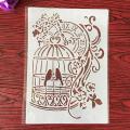 Stencil for Wall & Fashion Painting Template 10in by 8in..
