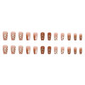 Menggh 24pcs With Glue False nails cute pattern False nails With Design press on nails Artificial nails Full Cover water proof nail art. 