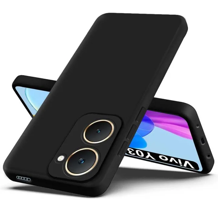 Vivo%20Y03/Y03T/Y18/Y18T/Y18i/Y18E%20Black%20Soft%20Liquid%20Silicone%20Flexible%20Case%20-%20Phone%20Back%20Cover%20-%20Image%202
