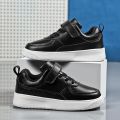 Children Shoes Boys Sneakers Black White Leather Daily Casual Kids Sneakers 6 To 12 Year Sports Running Tennis Shoes for Boy. 