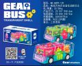 Realistic transparent gear bus battery operated bus funny toy bus with transparent 3d stage multi colored lights - Minimalistic Sophistication. 