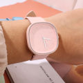 Japanese Minimalist Style Niche Design Creative Fashionable Macaron Color Square Watch Multicolored PU Watchband Quartz Watch Women Casual Watch 1Pcs.