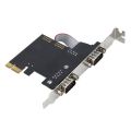 Pcie To Serial Ports RS232 Interface PCI-E PCI Express Card Adapter Industrial Control Computer Expansion Card.