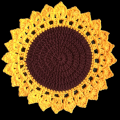 Unique Design, Crochet Doily Plate mate Round 8"+Inc and more Attractive Useful. 