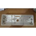 3 Gang PVC Back Box for Gang Switches and Sockets - Perfect Fit for Electrical Gang Switch and Gang Socket Installation. 