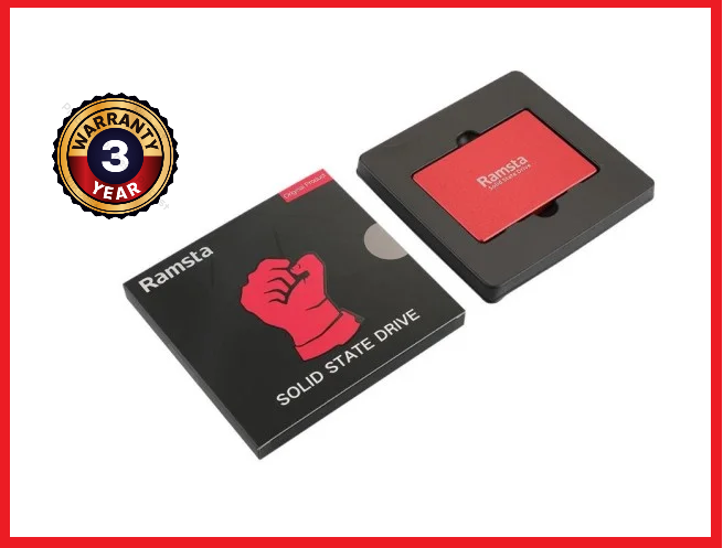 Ramsta 128GB SATA3 High Speed SSD 2.5 Inch Solid State Drive ( 3 Years Warranty ) For Laptop And Pc