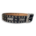 Leather Belt For Men Black Color Men's Diesel Studded. 