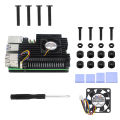 Active Cooler Cooling Fan Heatsink Radiator Aluminum Alloy Heatsink Cooler Compatible For Raspberry Pi 5 CPU System. 