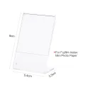 Andoer 3" L-shape Acrylic Photo Frame Transparent Mini Stand for Fujifilm Instax Mini 8 8+ 70 7s 90 25 26 50s 9 SP-1 SP-2 Film, 3-Pack. 