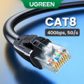 UGREEN Cat 8 Ethernet Cable Cat8 RJ45 Network LAN Cord High Speed for Gaming, PS4, Xbox One, PS3, Router, PC, Mac, Laptop. 