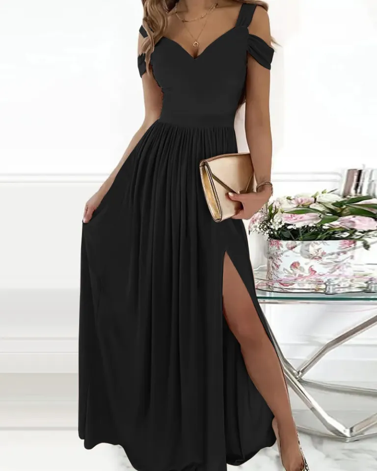 Hot Selling Summer New Women's Long Dress Print V-neck Temperament